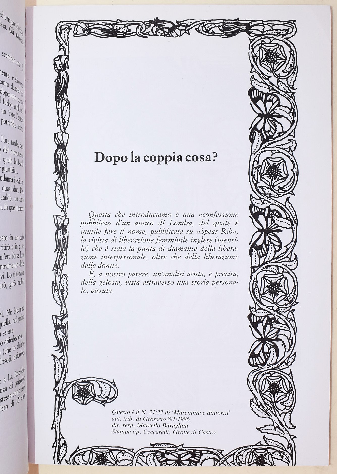 Angelo Quattrocchi, Opuscoli: 'Come e perché difendersi dalla TV' e 'Oltre la gelosia l'amore'