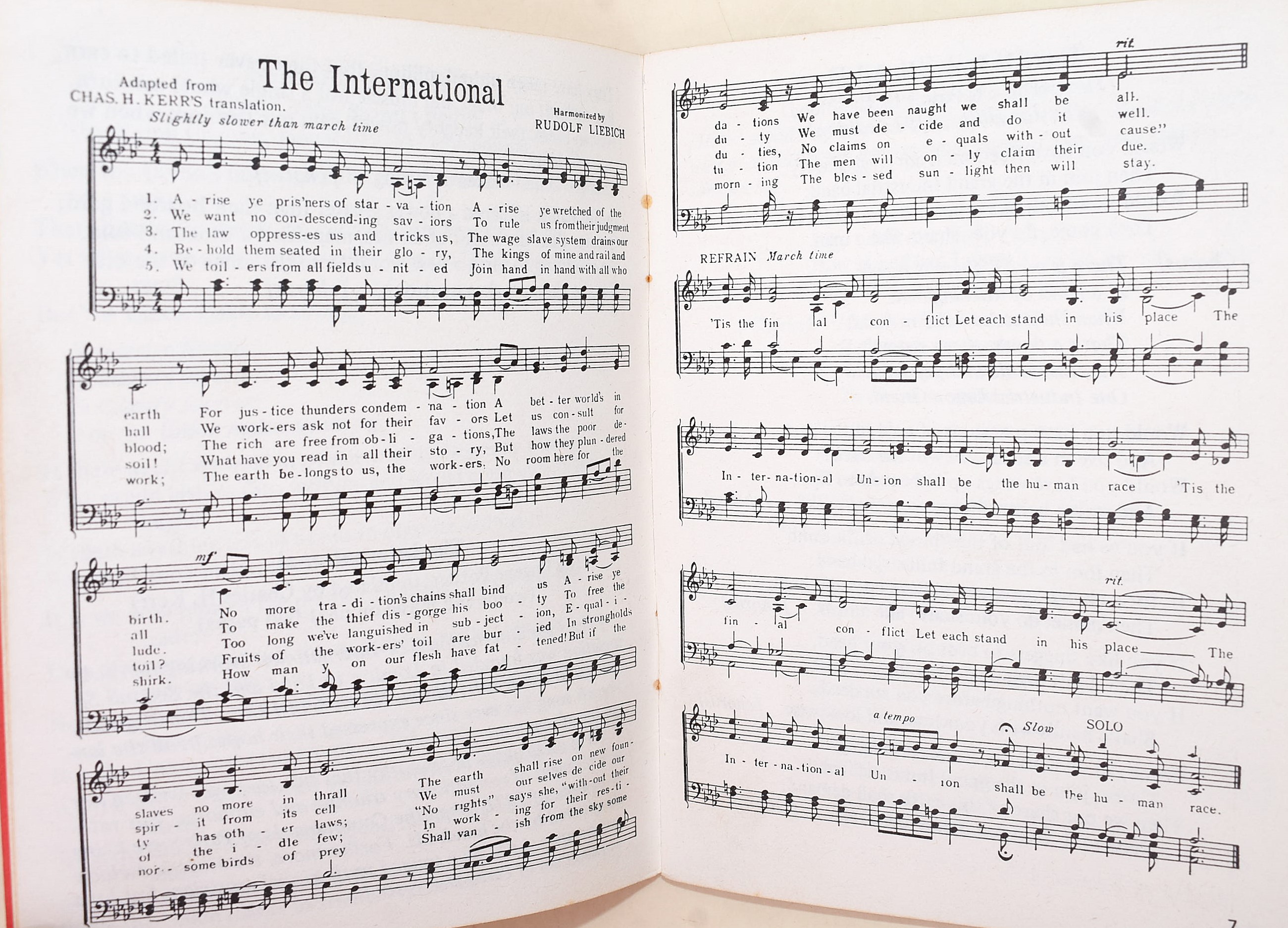 Industrial Workers of the World, I W W Songs, opuscolo, 1976
