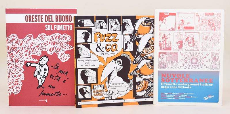 Oreste del Buono, Sul Fumetto; Nuvole Sotterranee; Puzz&Co – Tre pubblicazioni sul fumetto italia...