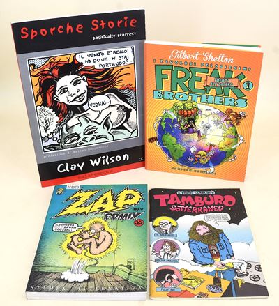 Jakini, Tamburini, Shelton, Guarnaccia, Raccolta di fumetti e pubblicazioni