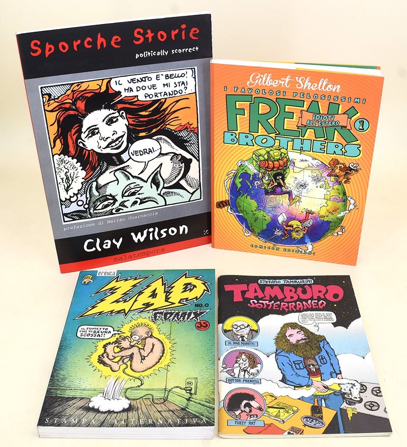 Jakini, Tamburini, Shelton, Guarnaccia, Raccolta di fumetti e pubblicazioni