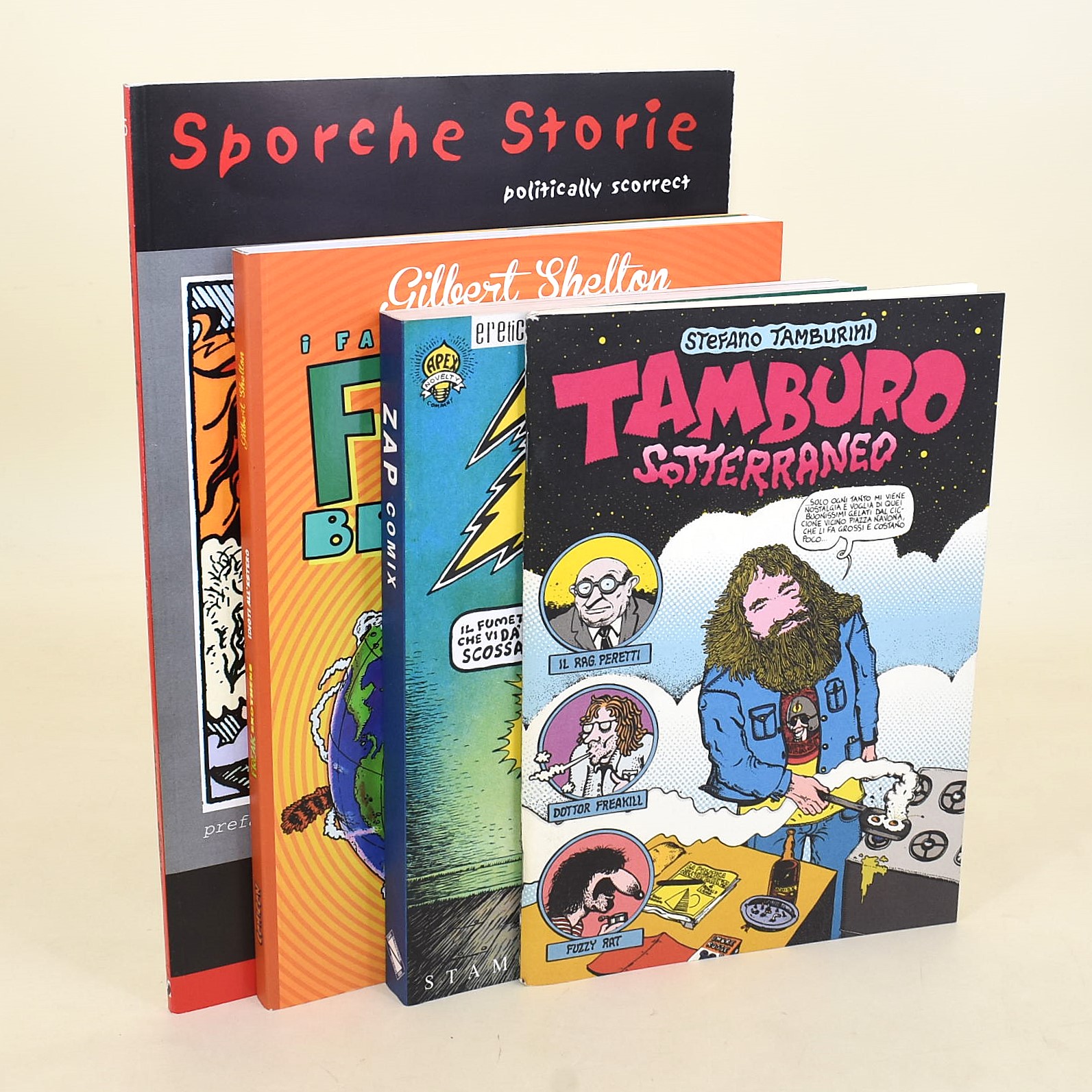 Jakini, Tamburini, Shelton, Guarnaccia, Raccolta di fumetti e pubblicazioni