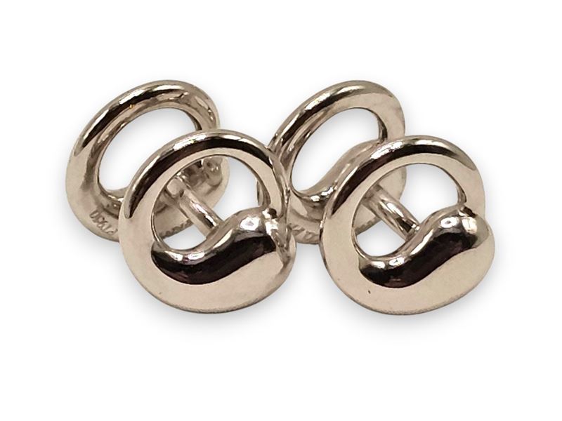 Tiffany & Co.® - Tiffany & Co. (Elsa Peretti), Coppia di gemelli “Eternal Circle” in platino, PT ...