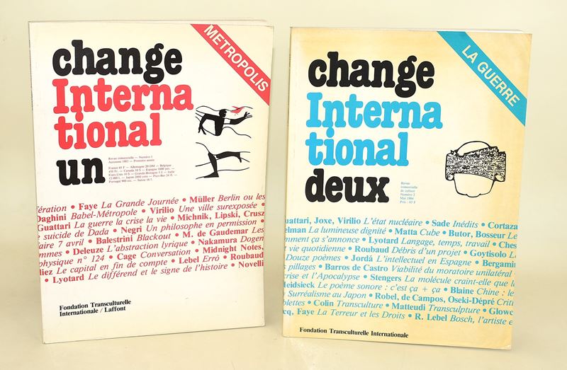 Fondation Transculturelle Internationale, Change International. Un e Deux, Volumi 1 e 2 (1983-198...