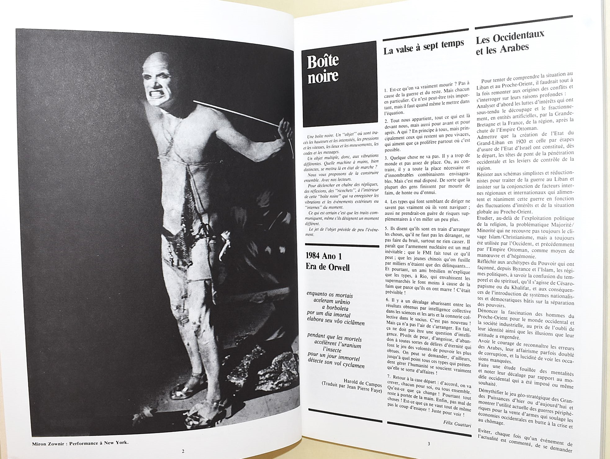 Fondation Transculturelle Internationale, Change International. Un e Deux, Volumi 1 e 2 (1983-198...