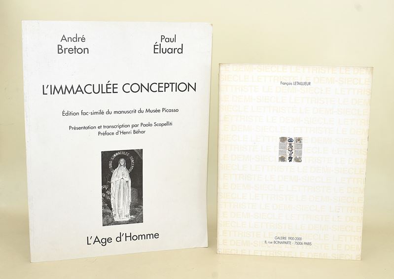 François Letaillieur, Galerie 1900-2000 e André Breton, Paul Éluard, L'Immaculée Conception