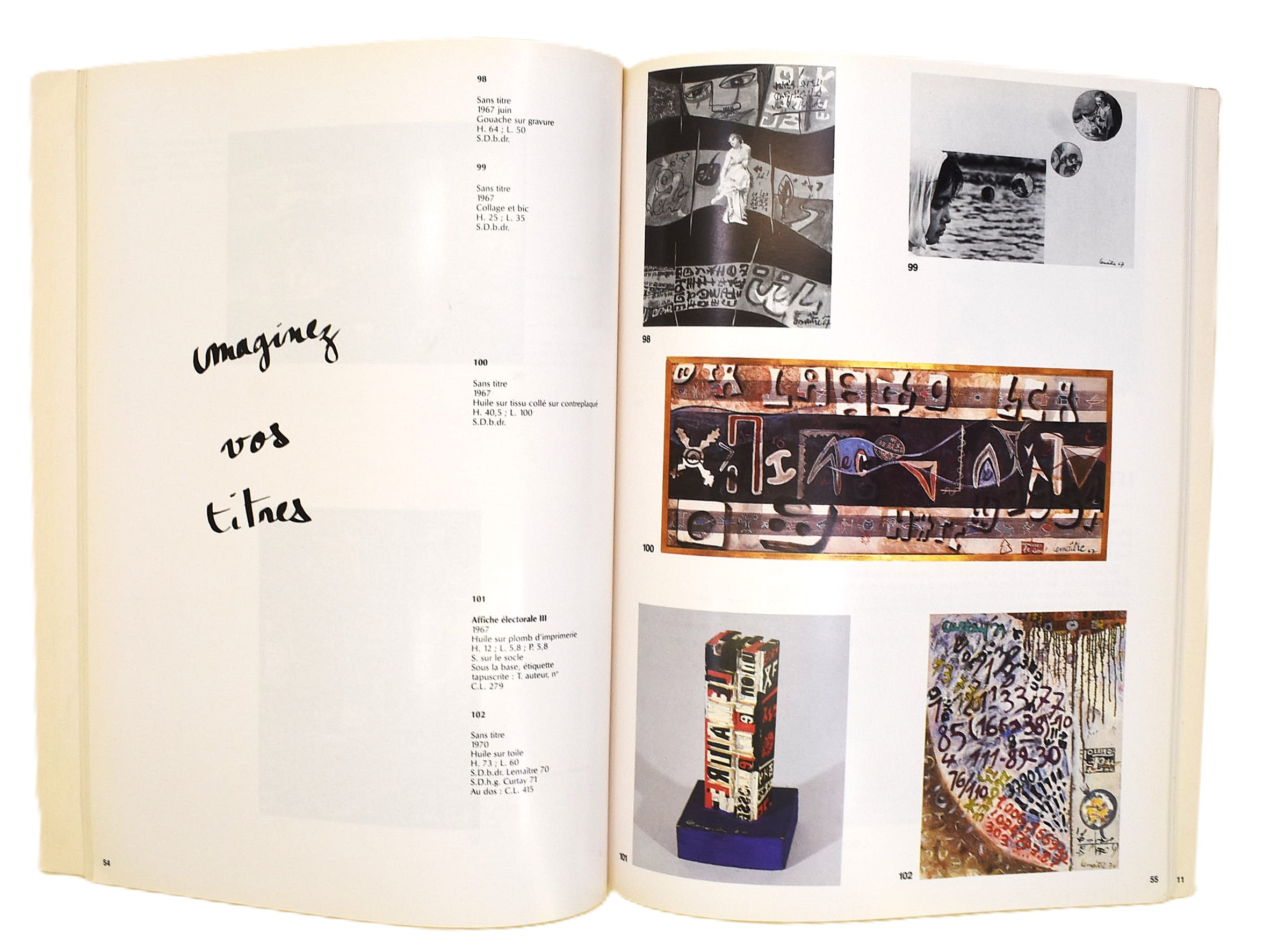 François Letaillieur, Galerie 1900-2000 e André Breton, Paul Éluard, L'Immaculée Conception
