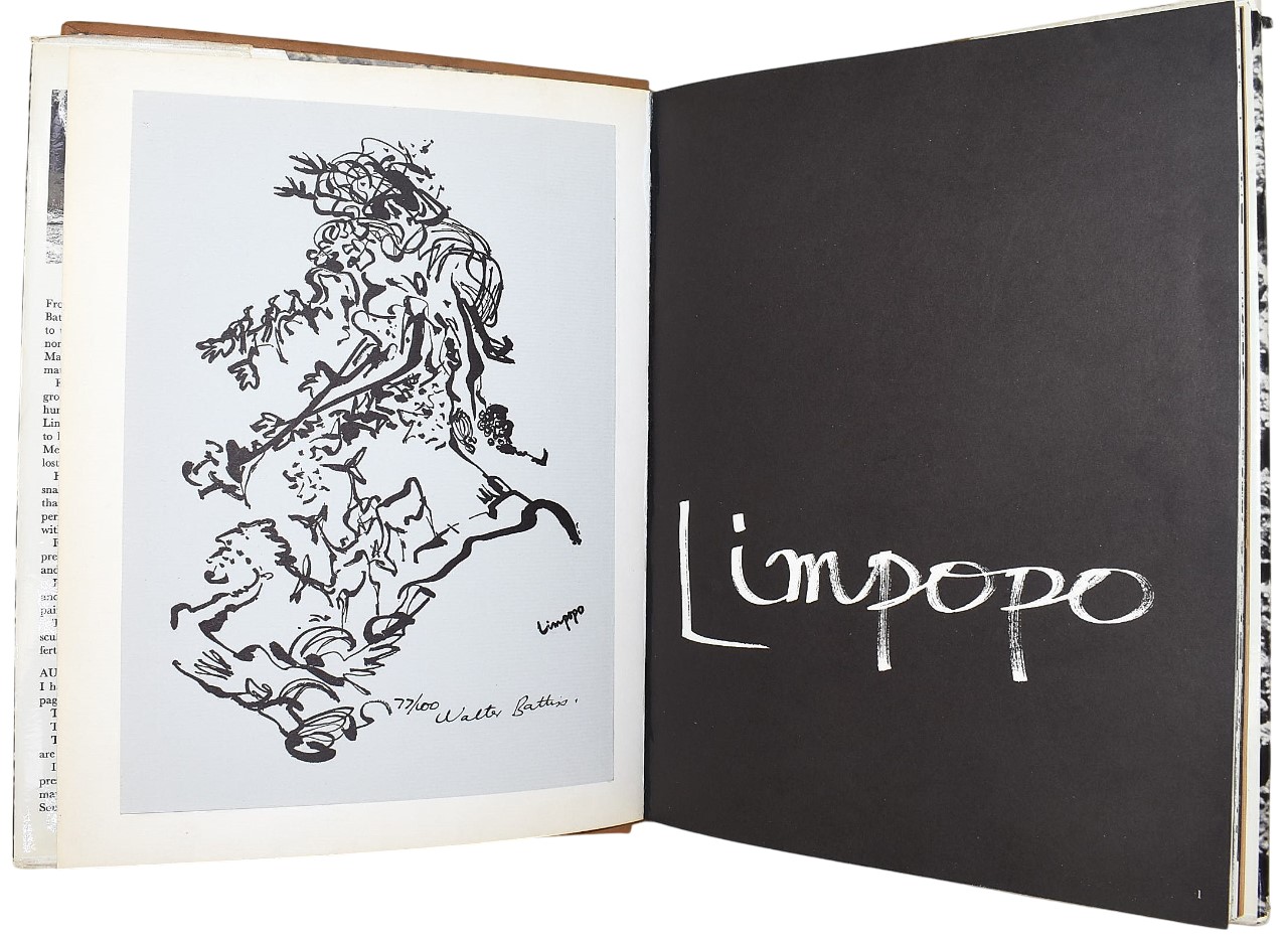 Battiss, Walter: Limpopo, prima edizione illustrata con litografia 77/100, 1965