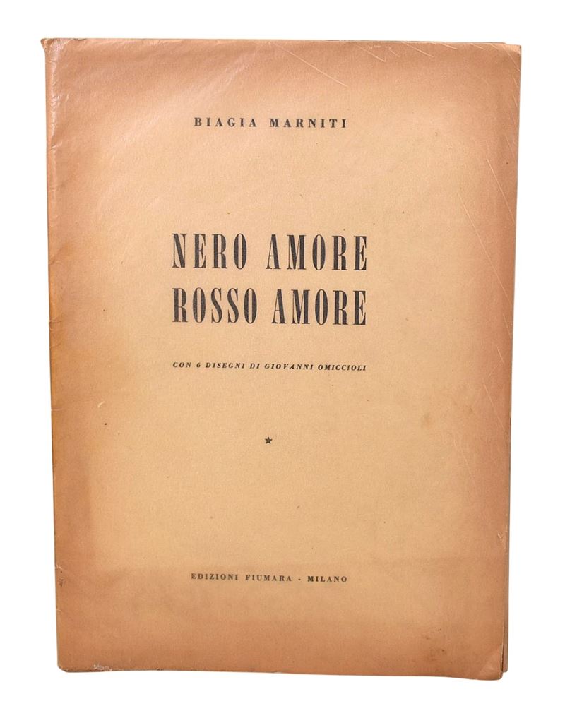 Marniti, Nero Amore Rosso Amore con 6 disegni di Giovanni Omiccioli, Prima edizione (1951)
