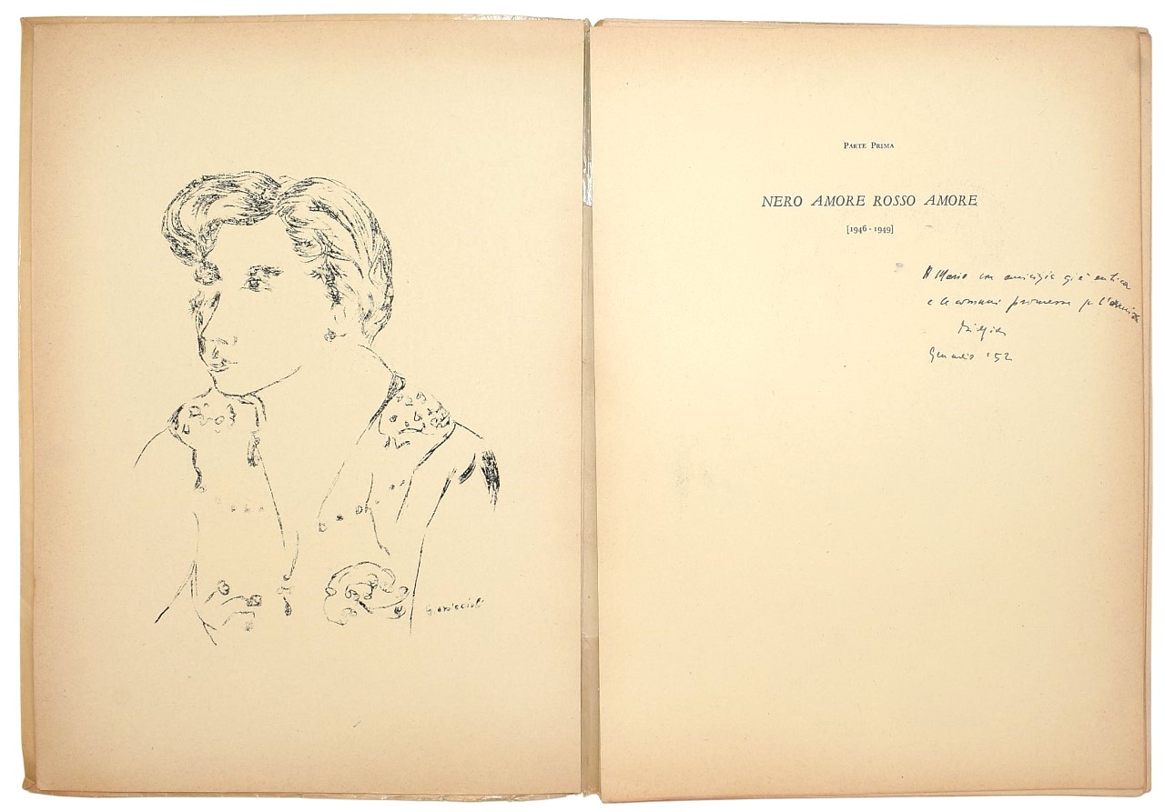 Marniti, Nero Amore Rosso Amore con 6 disegni di Giovanni Omiccioli, Prima edizione (1951)