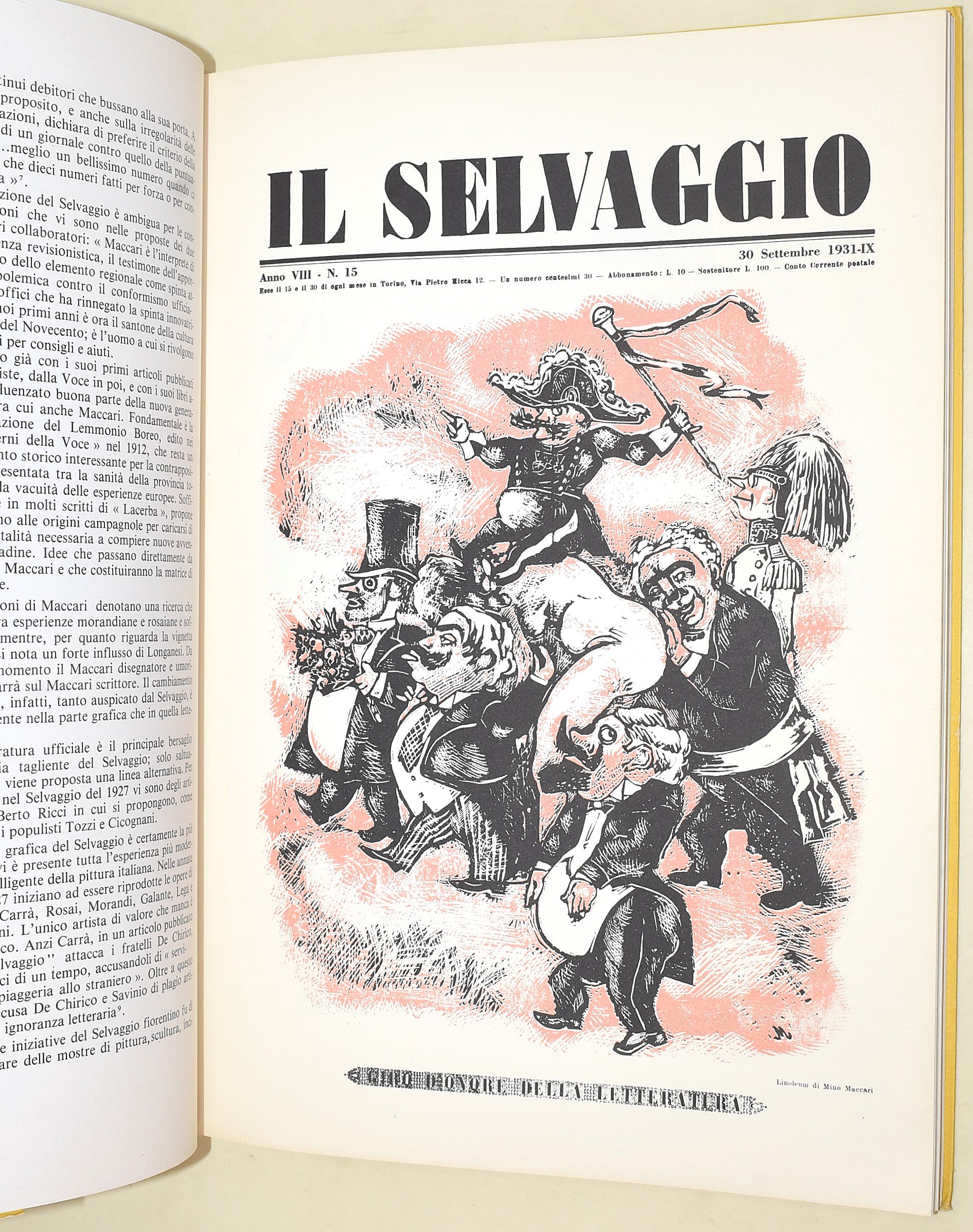 Mino Maccari, Catalogo della retrospettiva presso il Palazzo Pubblico, 1977