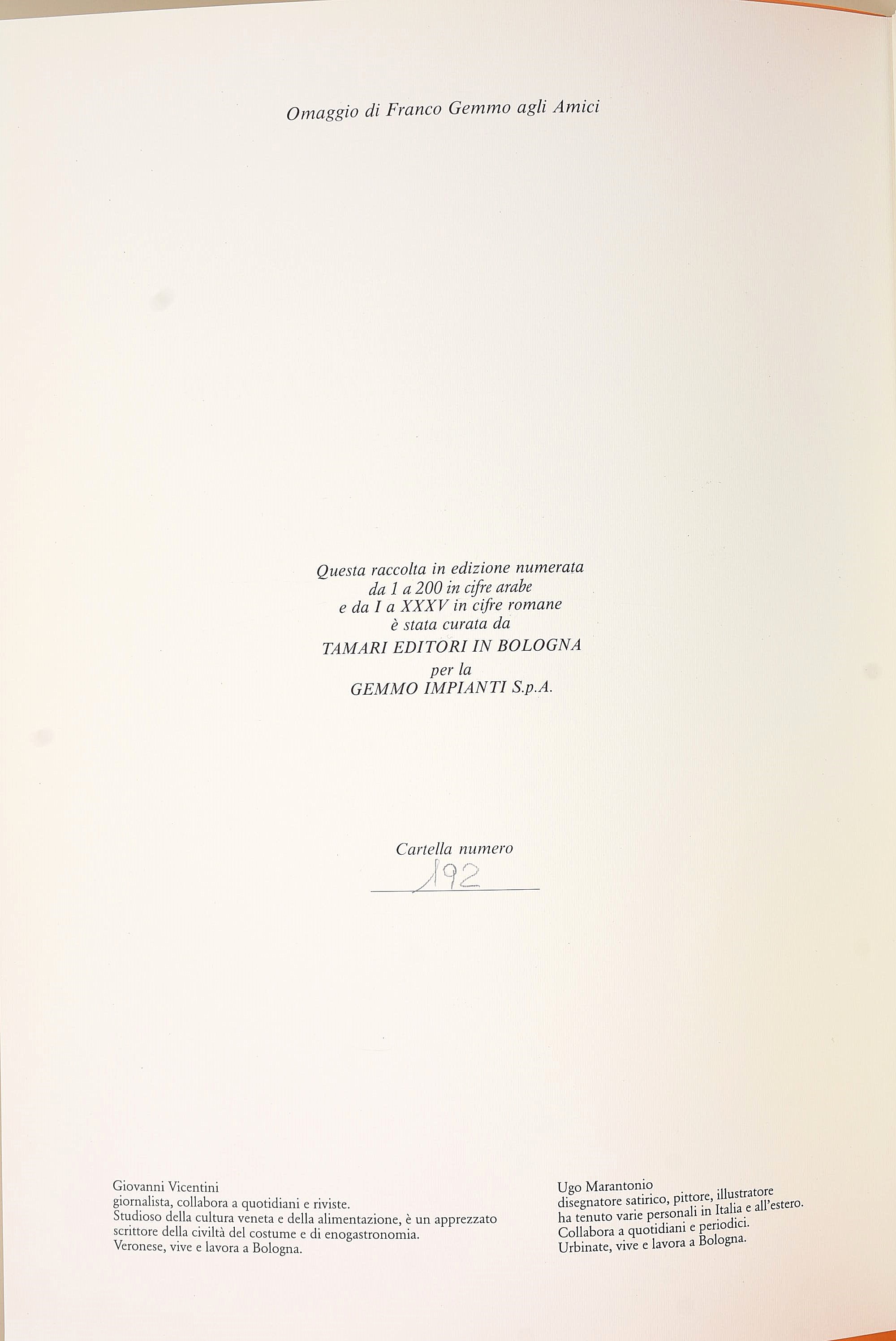 Vicentini, Giovanni: I Proverbi Xe la Sapienza dell'Omo - 6 litografie firmate e numerate di Mara...