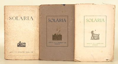 Solaria, Rivista di Letteratura Moderna e Internazionale, Anno I, N. 1 (Gennaio 1926) - Anno II, ...