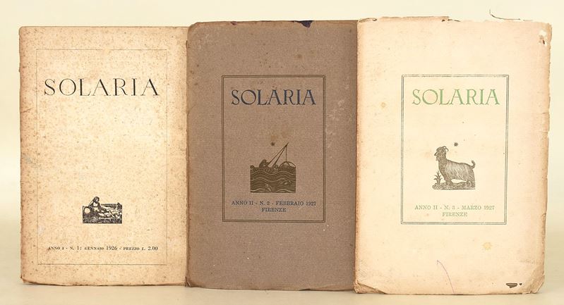 Solaria, Rivista di Letteratura Moderna e Internazionale, Anno I, N. 1 (Gennaio 1926) - Anno II, ...