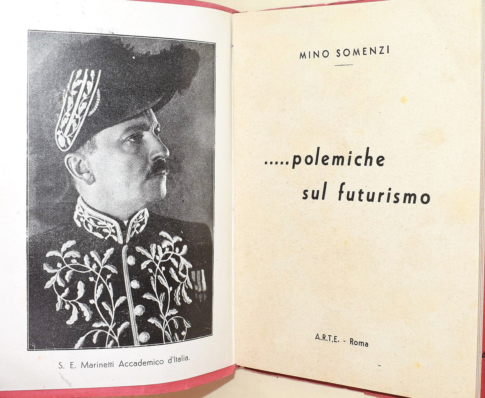 Somenzi, Mino: Difendo il futurismo, A.R.T.E., brossura, 1937