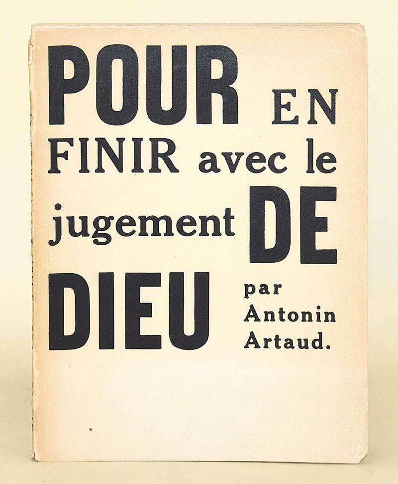 Artaud, Antonin: Pour en finir avec le jugement de Dieu, K éditeur, 1948, brossura, prima edizion...