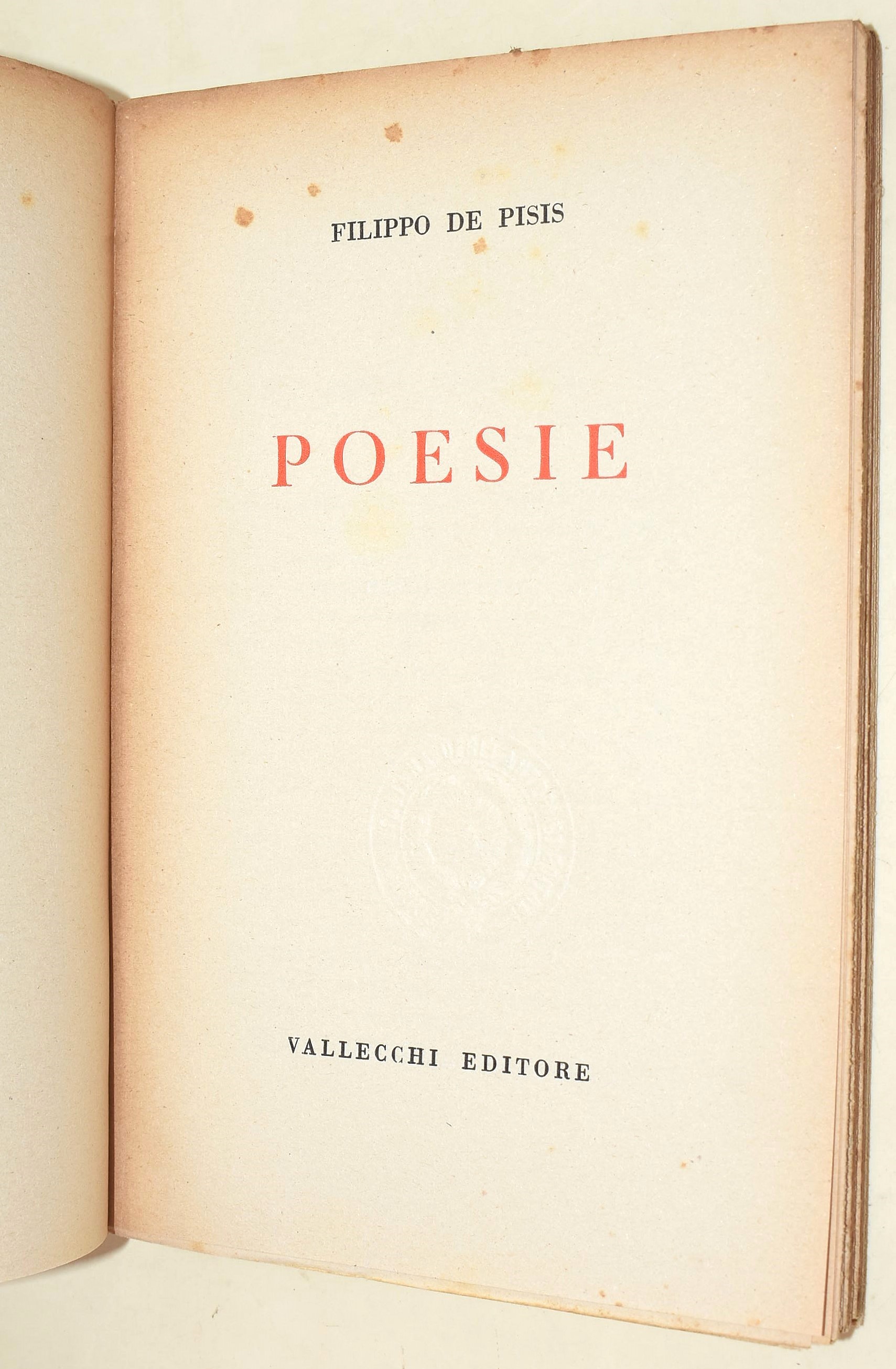 Valéry, Il cimitero marino; Ungaretti, Vita d'un uomo V; De Pisis, Poesie; Bartolini, Passaggiata...