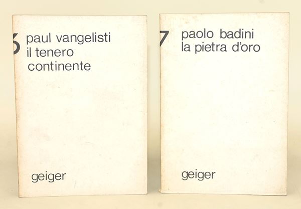 2 volumi da Edizioni Geiger: Vangelisti e Bandini (1975)