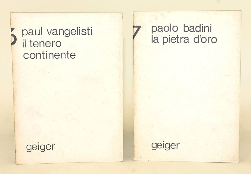 Vangelisti, Il tenero continente e Bandini, La pietra d'oro - Opuscoli di poesia e narrativa, Edi...
