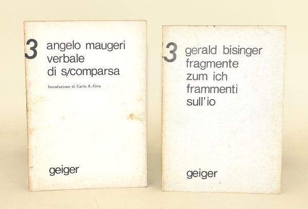 2 volumi da Edizioni Geiger: Maugeri e Bisinger (1976-1977)