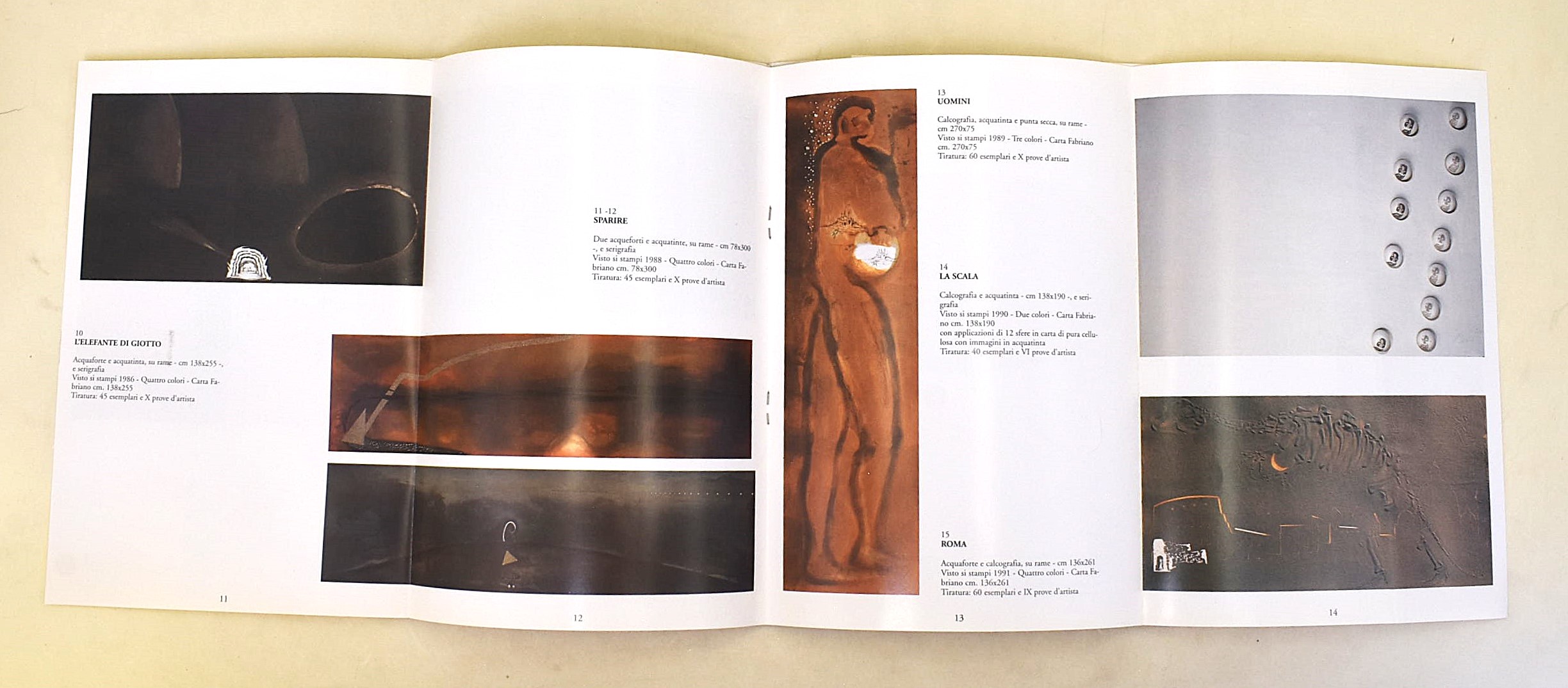 Enzo Cucchi, Cataloghi di mostre: L'Opera Grafica e Sette colli d'oro