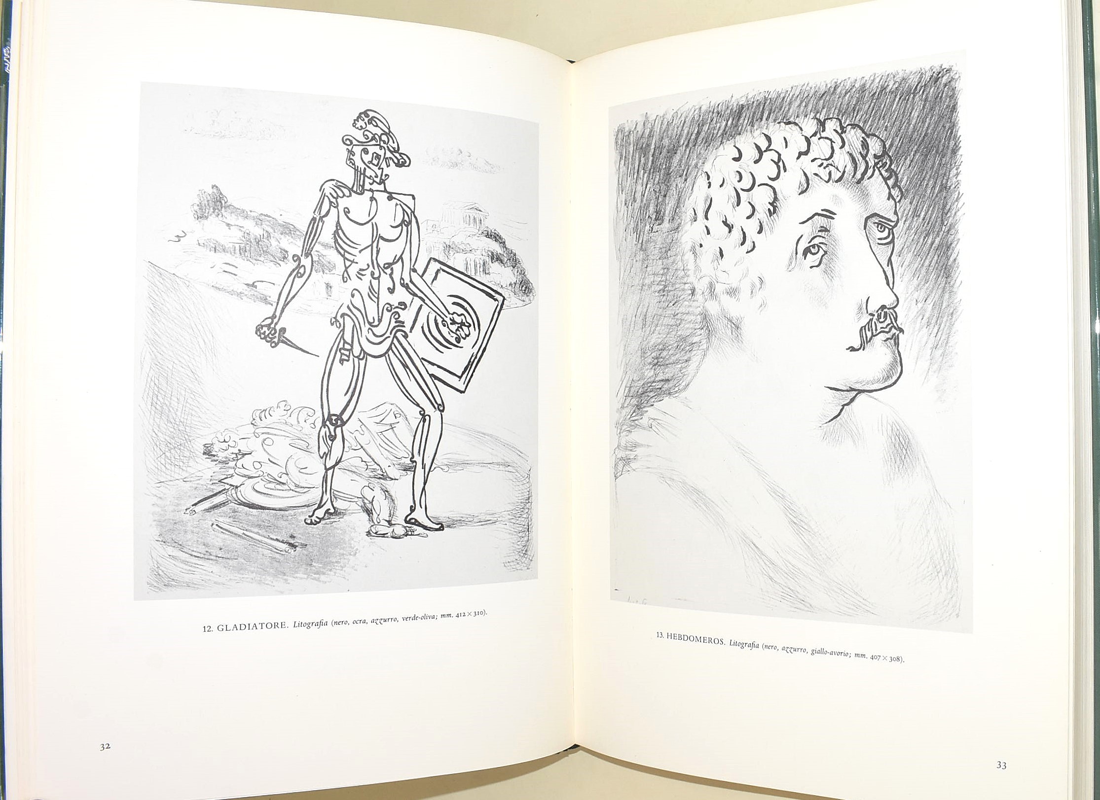 Giorgio de Chirico, Catalogo dell'opera grafica 1921-1969, n. 360/1500 litografia firmata