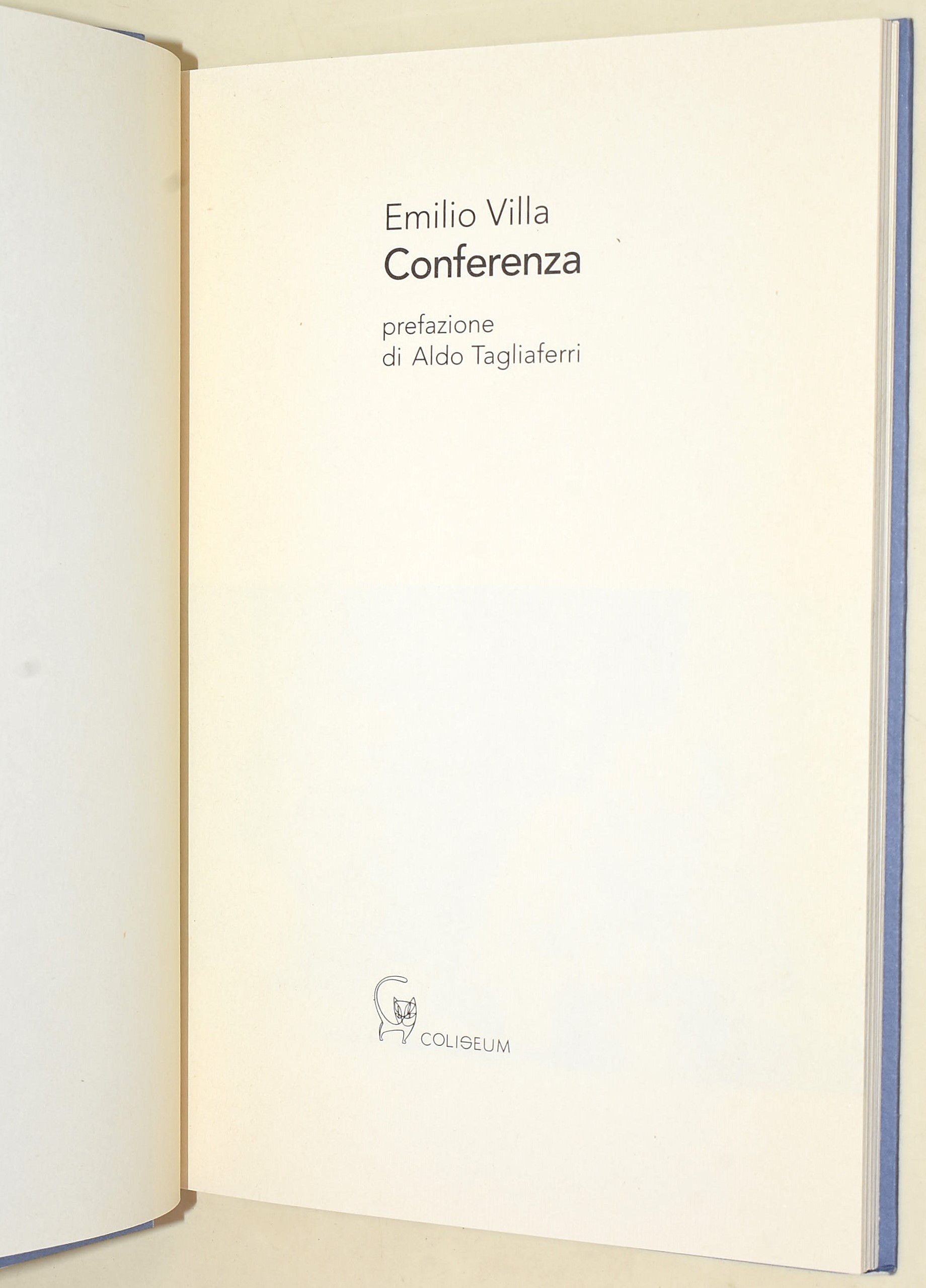 Villa, Conferenza - Prima edizione con firma autografa, opuscolo del 1997