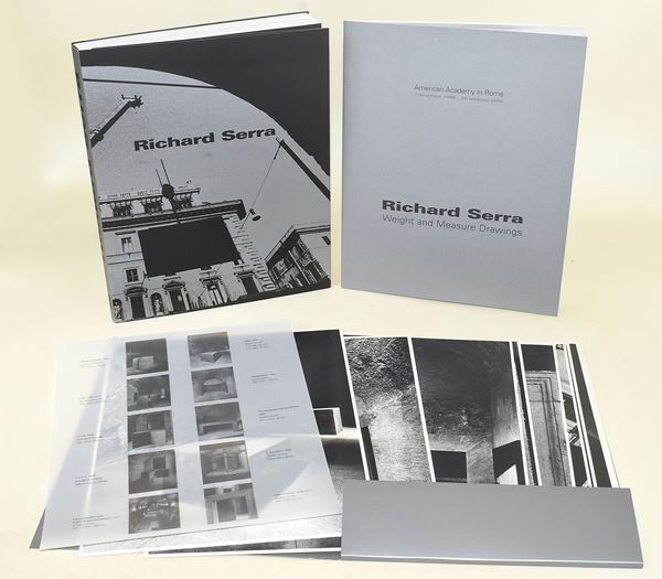 Richard Serra: un catalogo, un depliant e una cartella con 11 tavole (1999)
