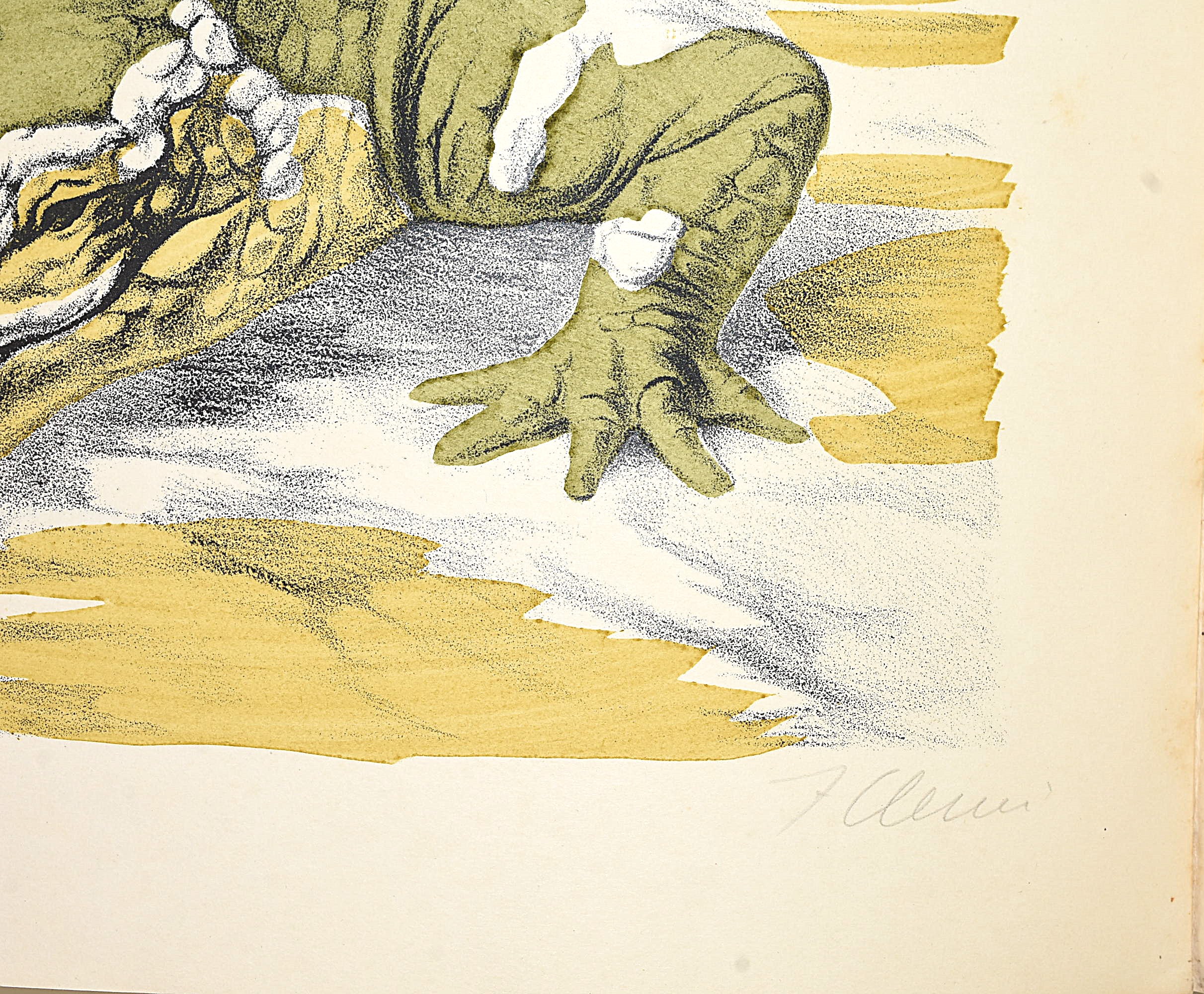 Leoncillo, Bestiario: Edizioni della Chimera, 1941 - 20 litografie firmate da Clerici con dedica ...