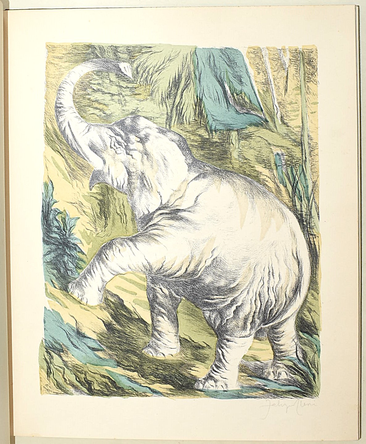 Leoncillo, Bestiario: Edizioni della Chimera, 1941 - 20 litografie firmate da Clerici con dedica ...
