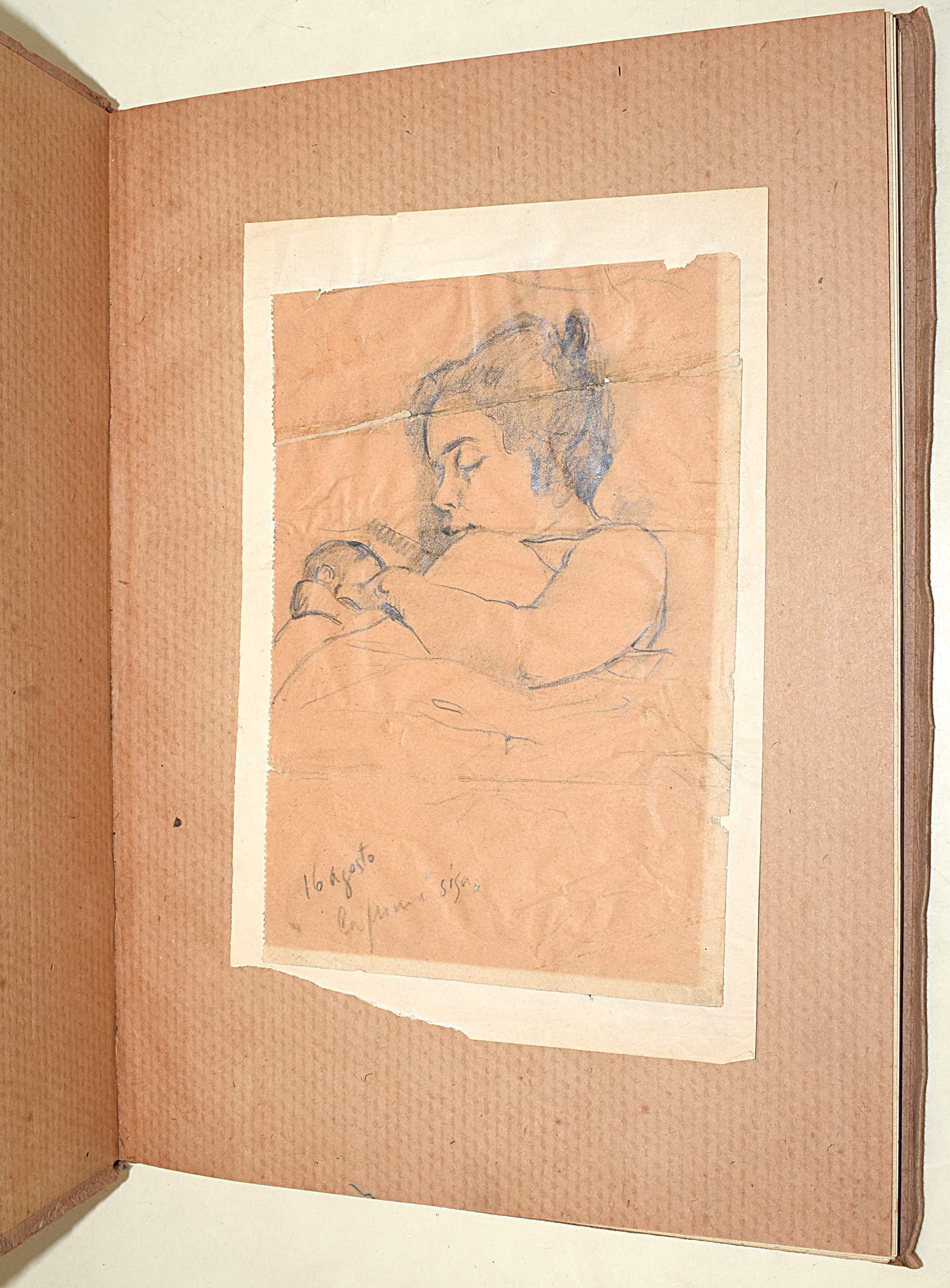 Oppo, Fuoco! con disegno originale dell'autore, 1916