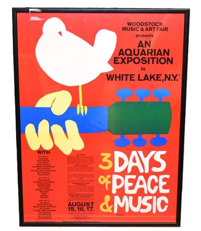 Arnold Skolnick, Woodstock Music & Art Fair 1969 - Poster originale