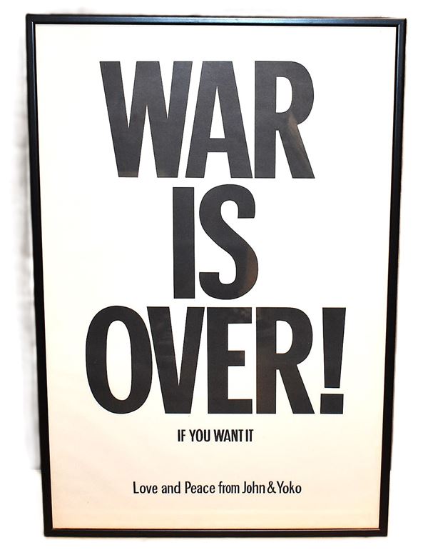 POSTER John LENNON & Yoko ONO: WAR IS OVER! If you want