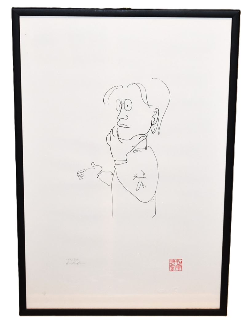 John Lennon / Yoko Ono, Suddenly 38, serigrafia originale firmata, n. 142/300