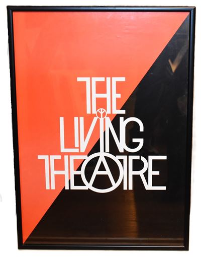 Poster grafico e fotografico, The Living Theatre, 70x50 cm e 68x49 cm