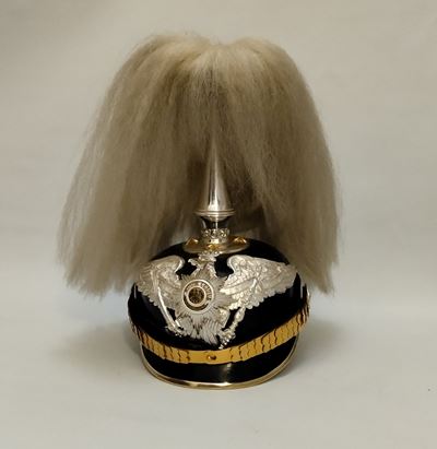 Pickelhaube per un Ufficiale dei Fucilieri della Guardia con Arbush