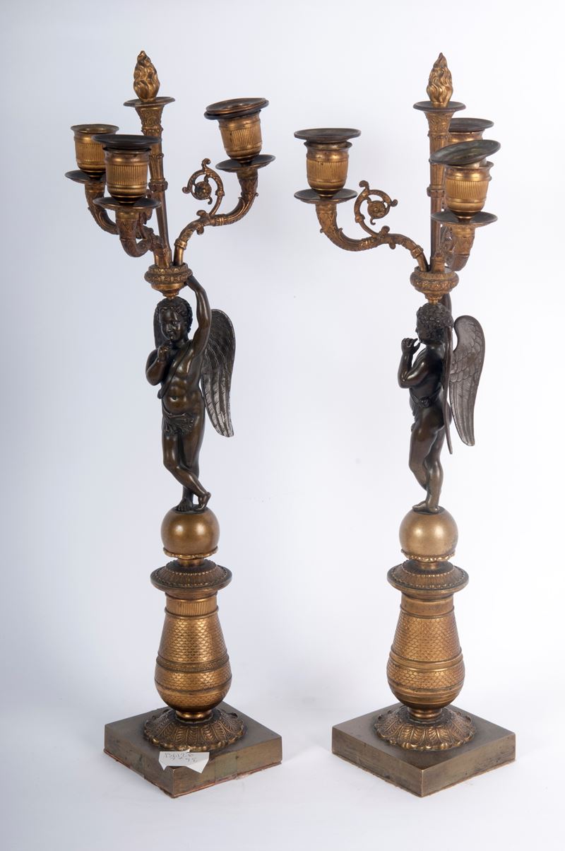 Coppia di candelabri