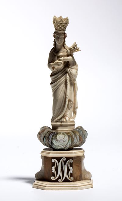 Scultura devozionale, Madonna di Trapani in avorio, fine XVII-inizio XVIII secolo