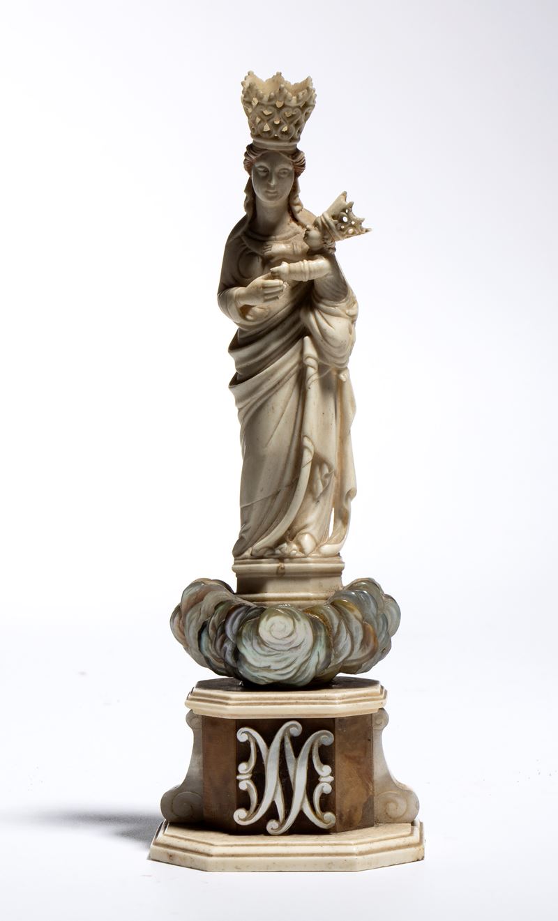 Scultura devozionale, Madonna di Trapani in avorio, fine XVII-inizio XVIII secolo