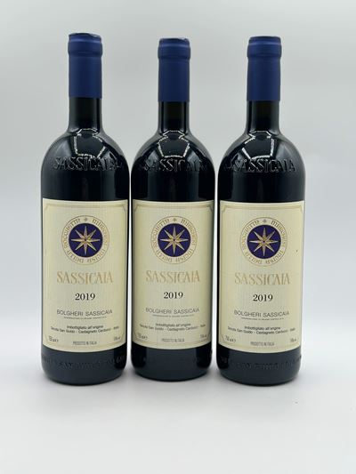 Sassicaia, Super Tuscan 2019 - 3 bottiglie