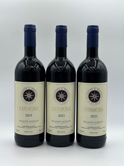 Sassicaia, Super Tuscan 2021, 3 Bottiglie