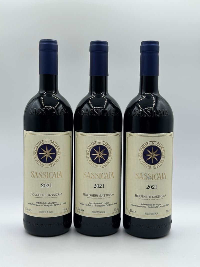 Sassicaia, Super Tuscan 2021, 3 Bottiglie
