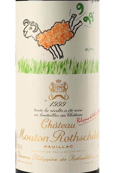 Château Mouton Rothschild, 1999, 3 Bottiglie in BOND