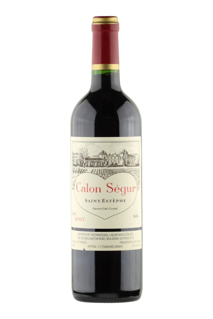 Château Calon Ségur, Bordeaux 2007, 3 bottiglie