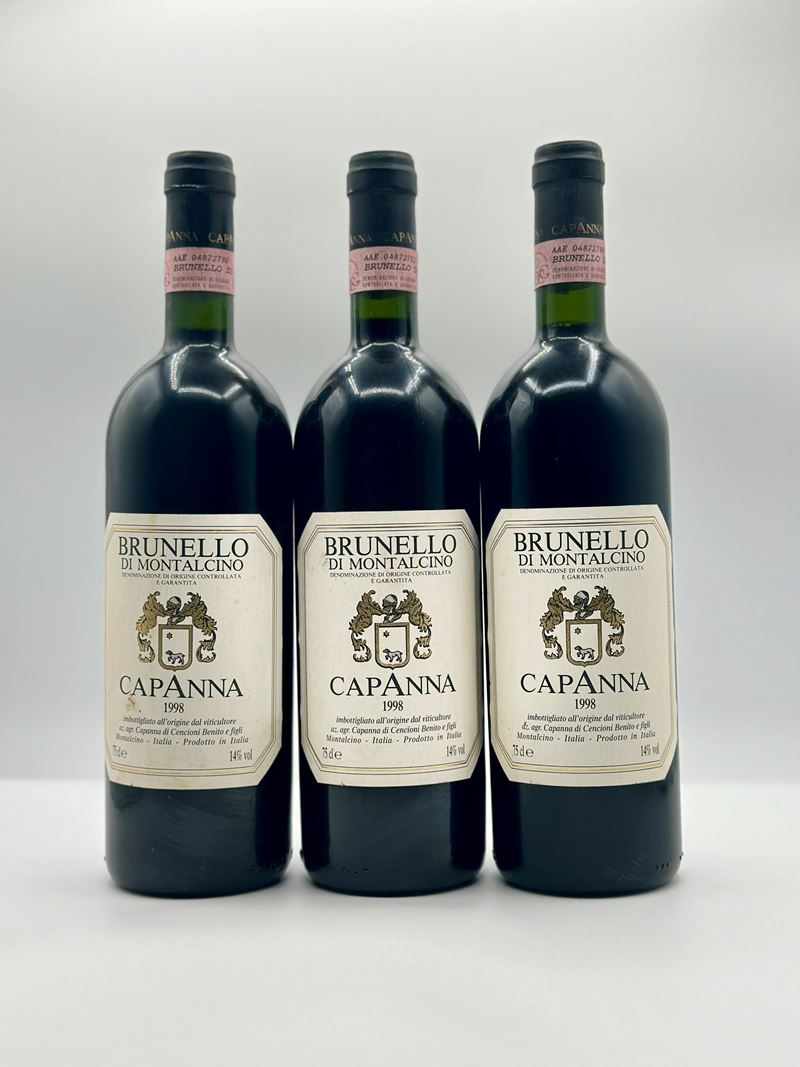 Brunello di Montalcino, Capanna 1998, 3 bottiglie