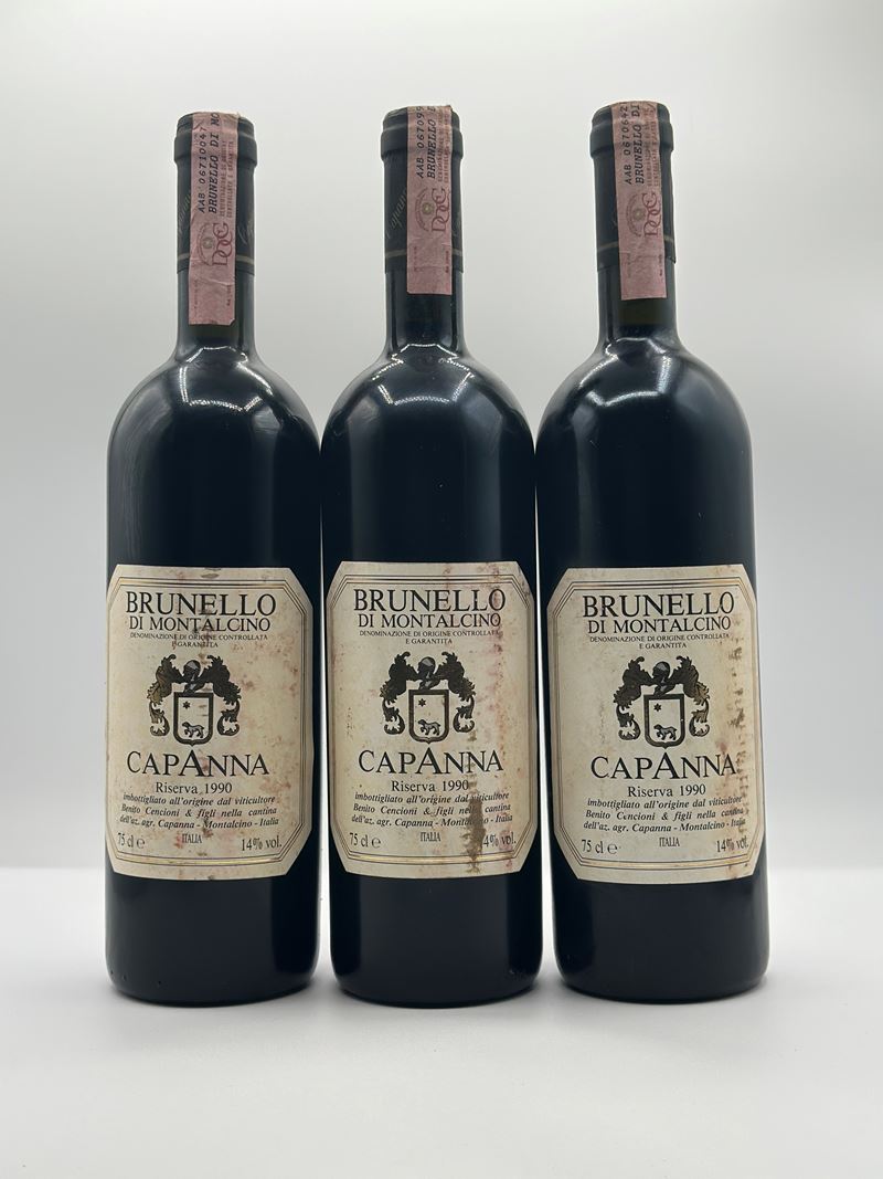 Brunello di Montalcino Riserva Capanna, 1990, 3 bottiglie
