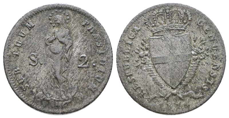 Repubblica Genovese, 2 soldi 1814