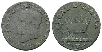 Napoleone I, 1 centesimo 1810, Regno d'Italia