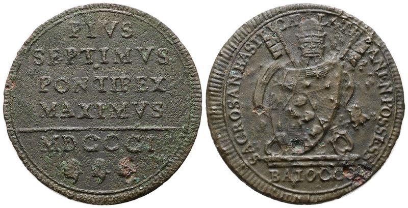 Stato Pontificio, Baiocco di Pio VII, 1801