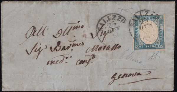 Sardegna - 20 cent. con EFFIGE CAPOVOLTA